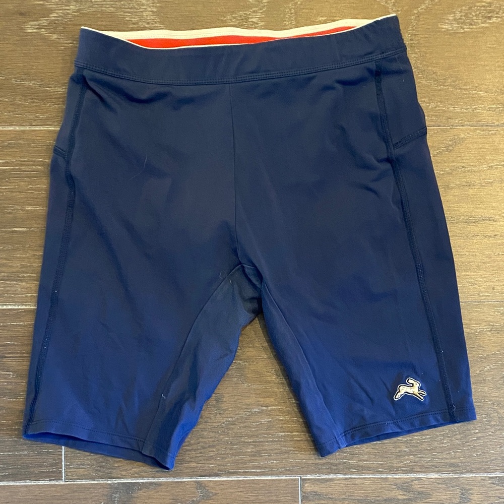 Tracksmith Navy Turnover Reggie Half Tights 9”